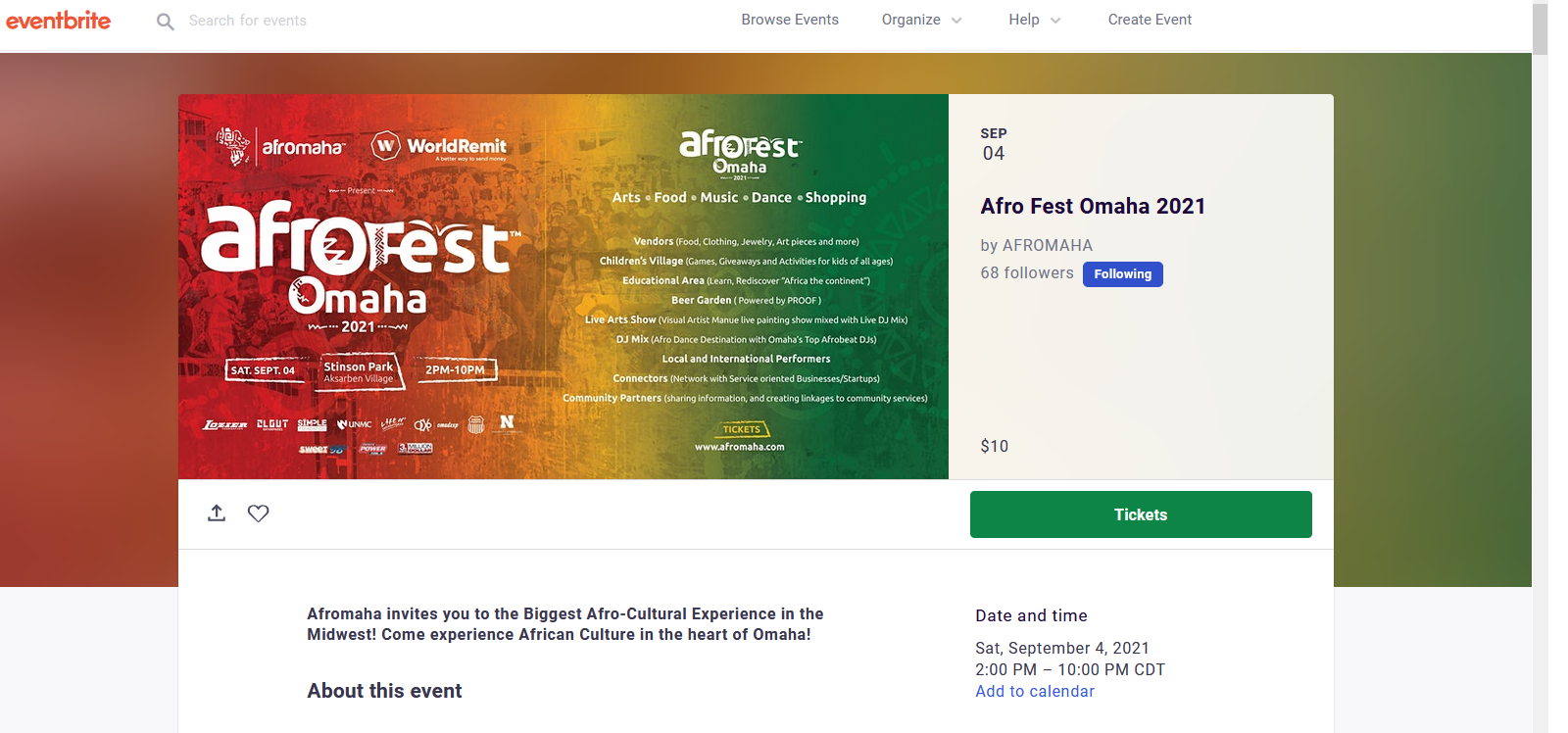 eventbrite screenshot